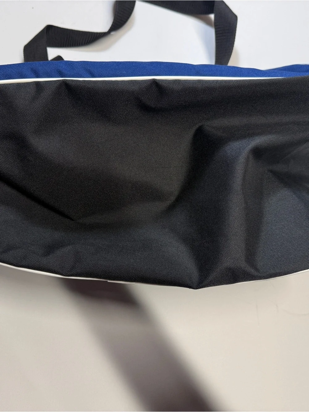 adidas Blue and Black Duffel Bag with White‎ Logo